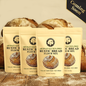 4 x Artisan Gluten-free French Rustic Bread Mix - Vegan, Oat-free, Soy-free, Nut-free